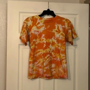 TALBOTS KIDS UNISEX TYE DYED TEE SHIRT : SIZE 8